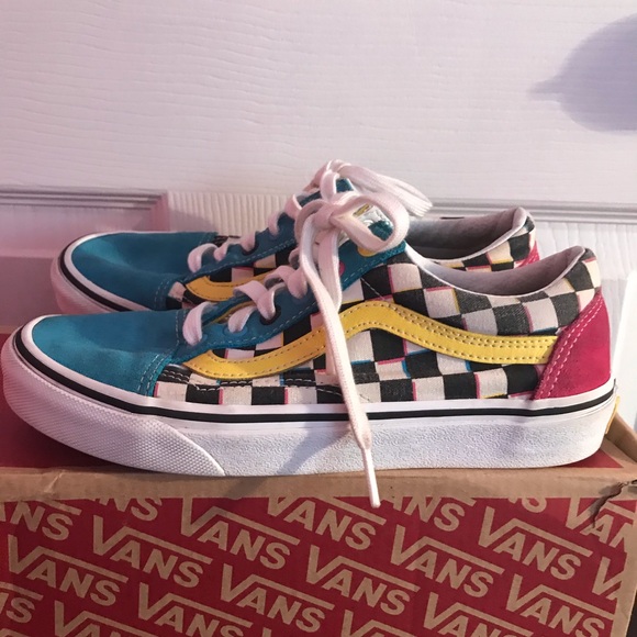 old skool crazy checks vans